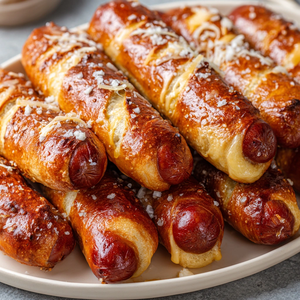 Soft Baked Cheesy Pretzel Dogs: Unveil the Flavor!