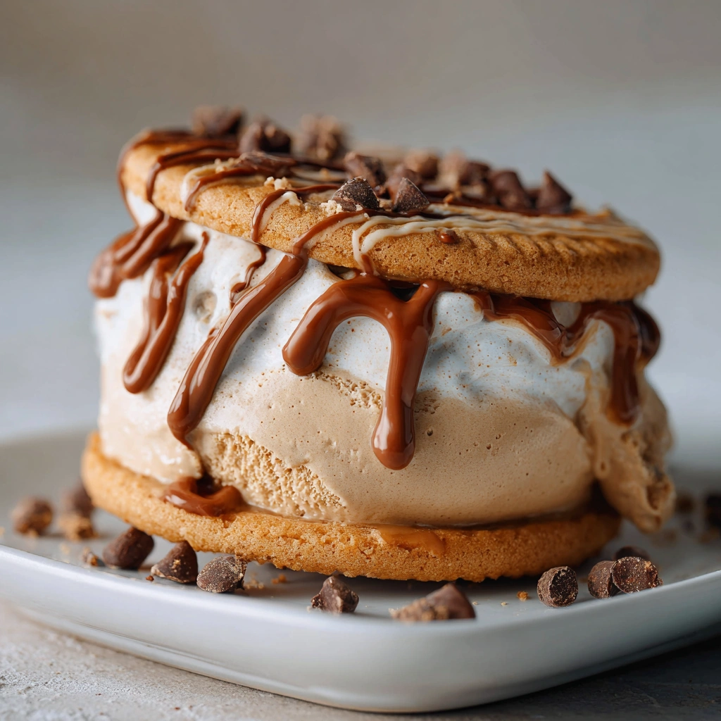 Whipped Coffee (Dalgona) Ice Cream Sandwiches That Wow!