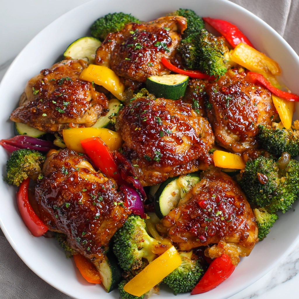 Sheet-Pan Hot Honey Chicken &amp; Veggie Bowls You’ll Love!
