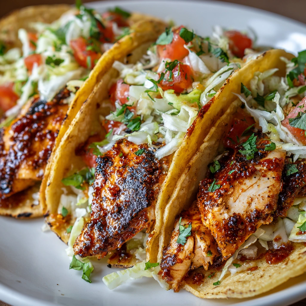 Garlic Butter Honey BBQ Chicken Tacos: A Flavor Explosion!
