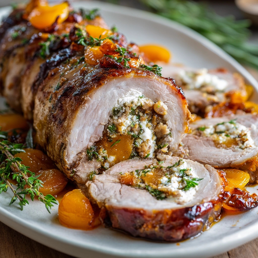 Stuffed Pork Loin with Apricots: A Flavorful Delight!