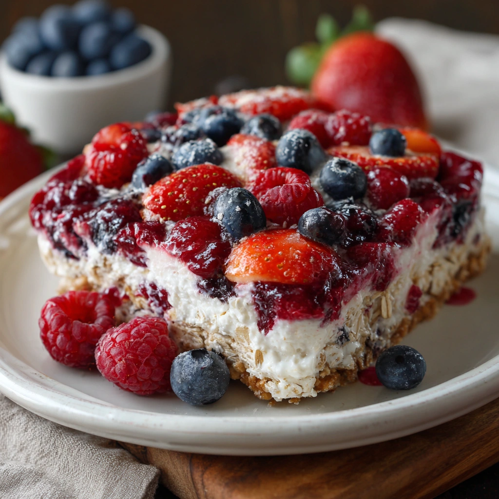 High Protein Triple Berry Bake that Boosts Your Energy!