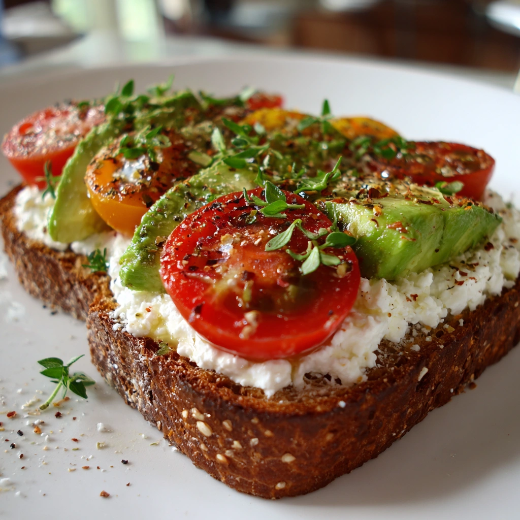 Tomato Avocado Cottage Cheese Toast is a Must-Try Delight!