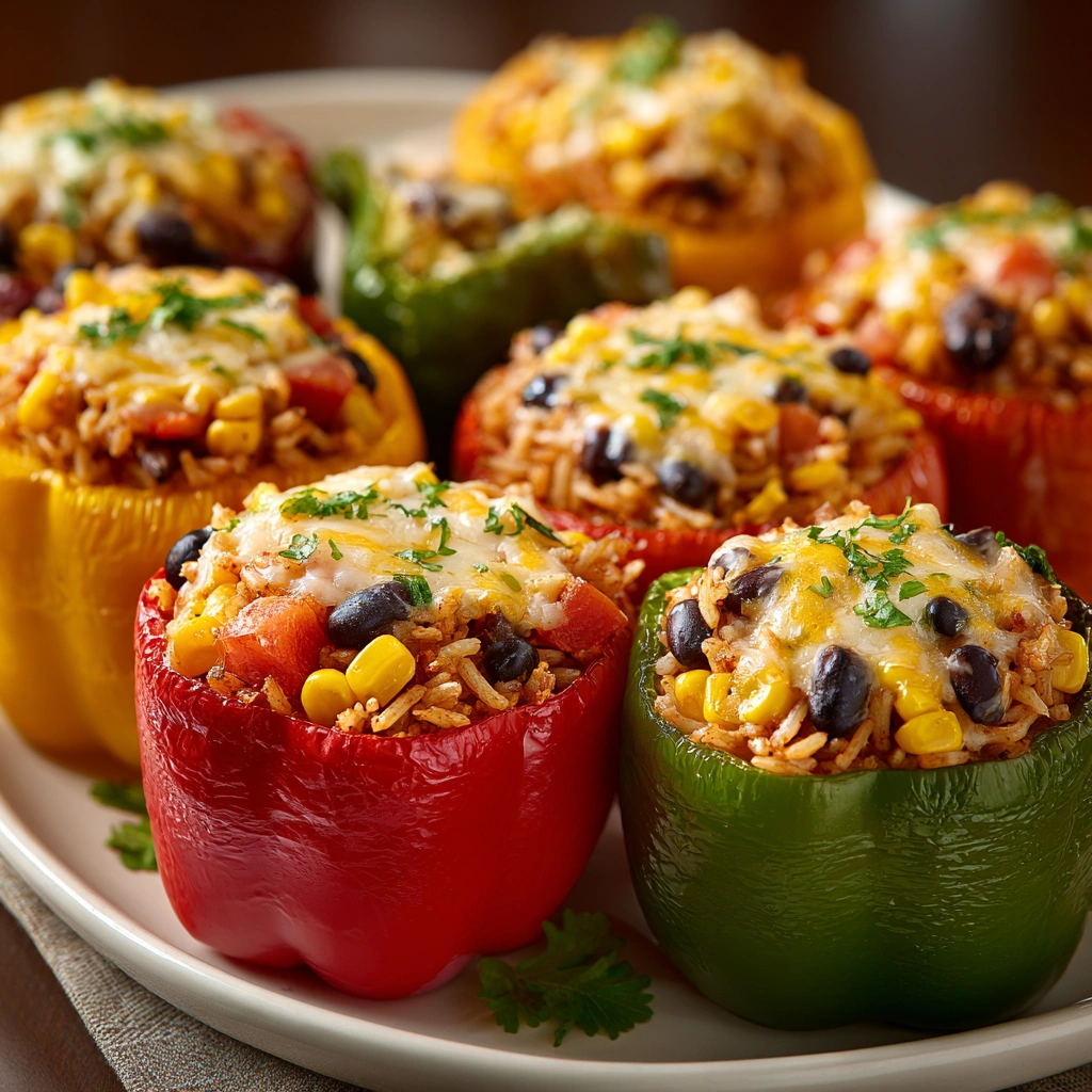 Easy Vegetarian Stuffed Bell Peppers with Rice: A Delicious Twist!