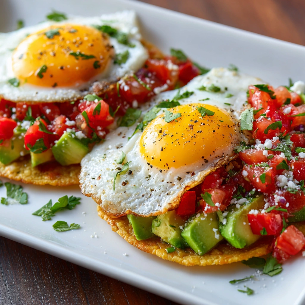 Breakfast Tostadas with Eggs Avocado: A Delicious Start!