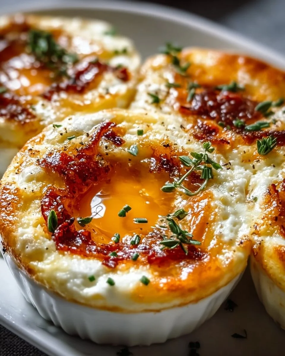 Creamy Baked Cottage Cheese Eggs