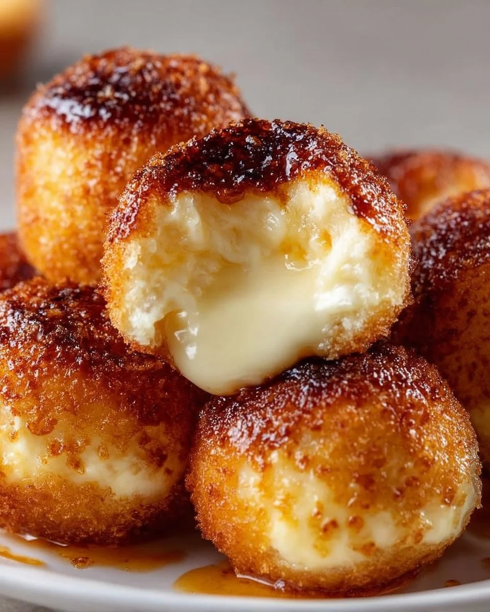 Crème Brûlée Donut Holes