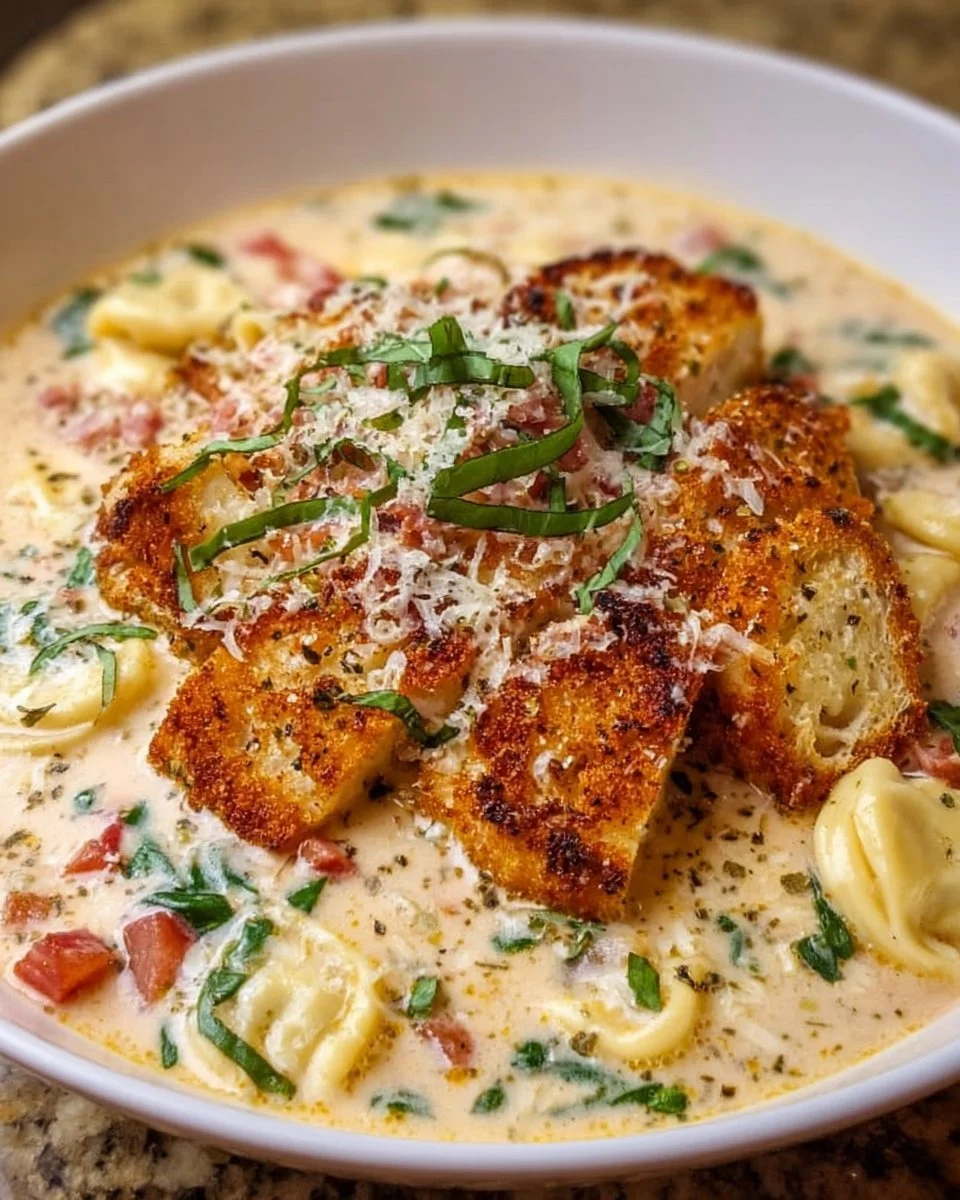 Crock Pot Creamy Chicken Parmesan Soup