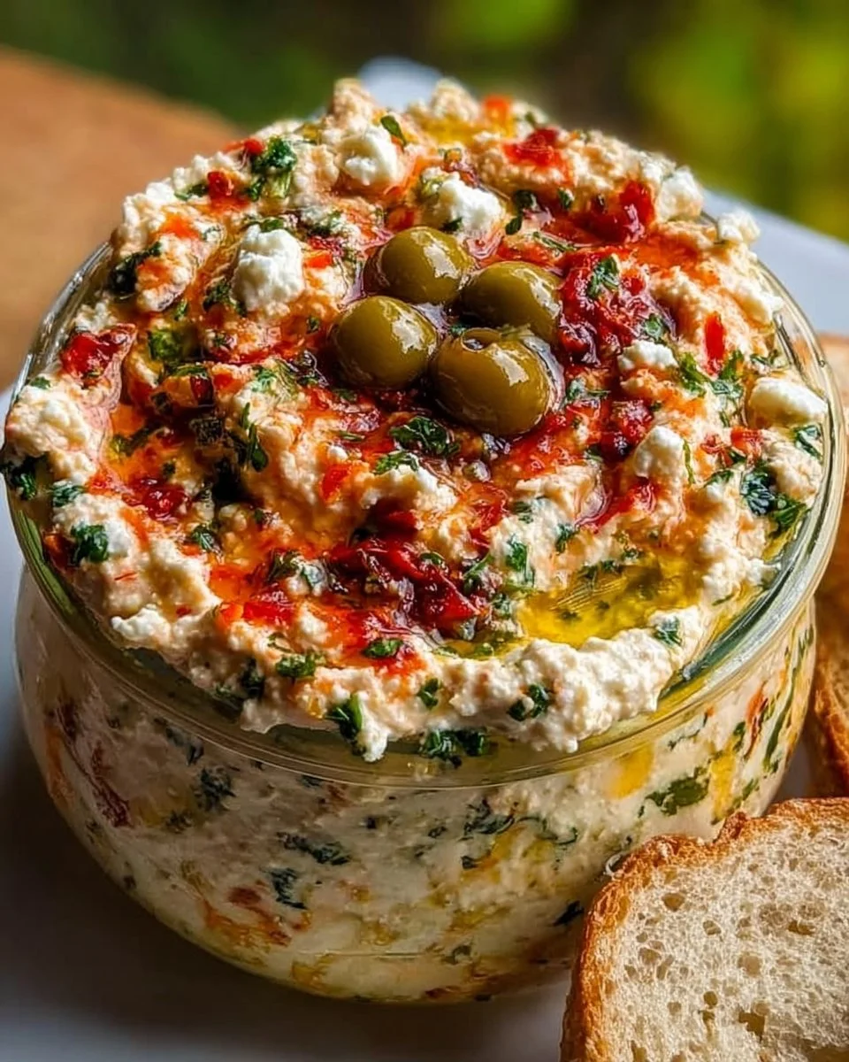 Feta and Roasted Red Pepper Dip