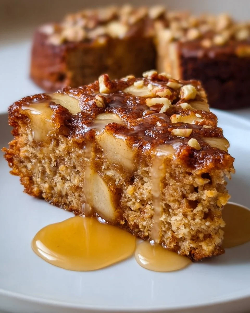 Healthy Oatmeal Apple Cake