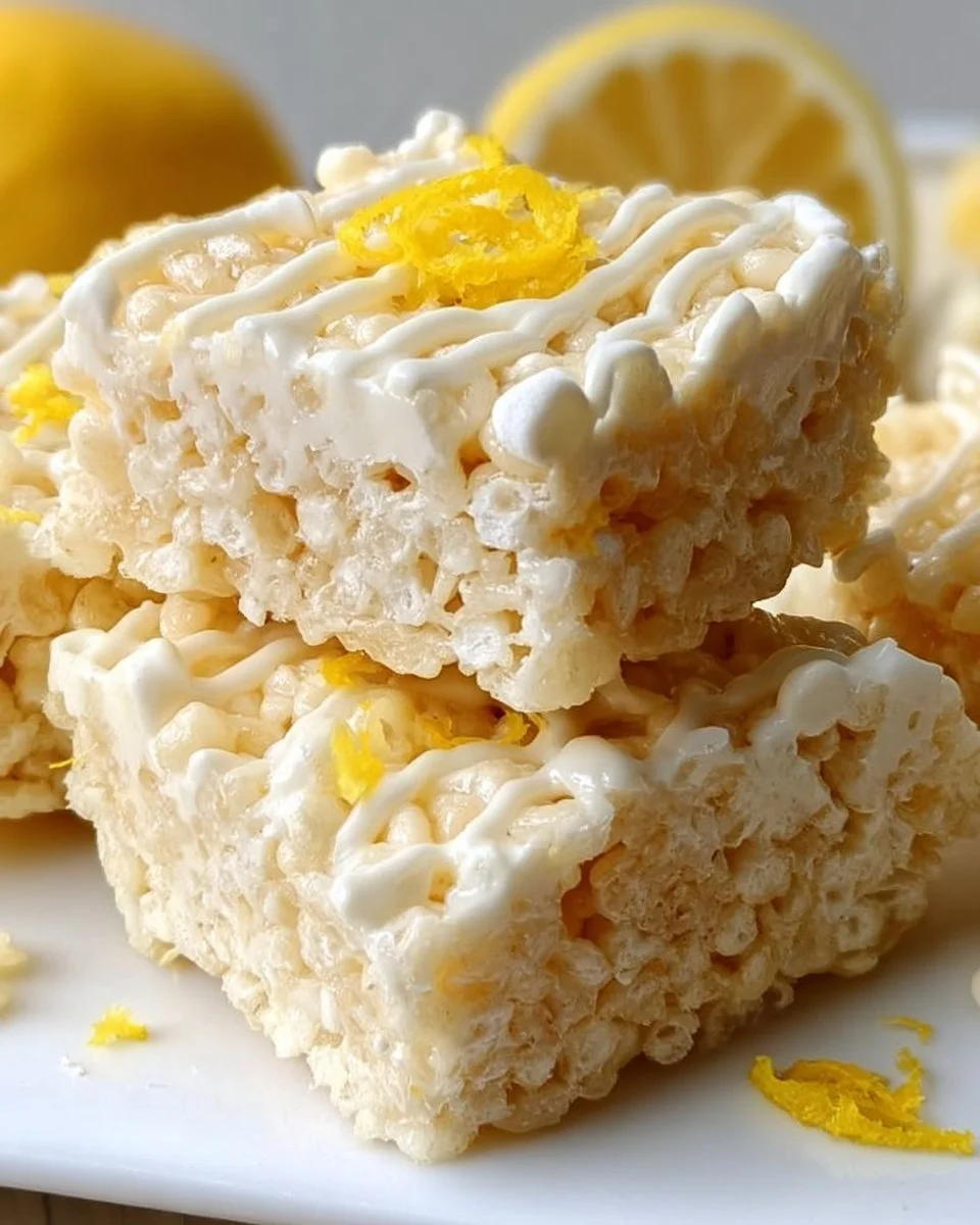 Lemon Rice Krispy Treats