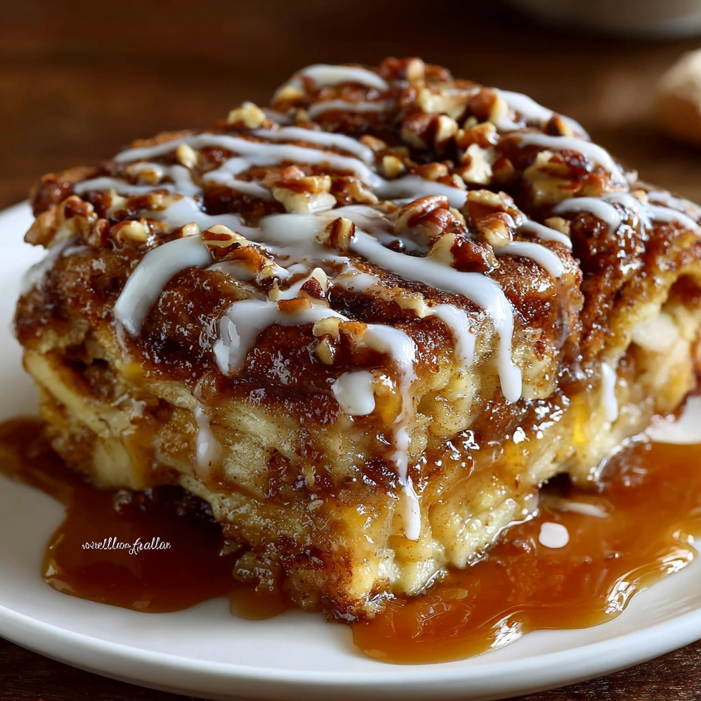 Cinnamon Roll Apple “Lasagna” will delight your taste buds!