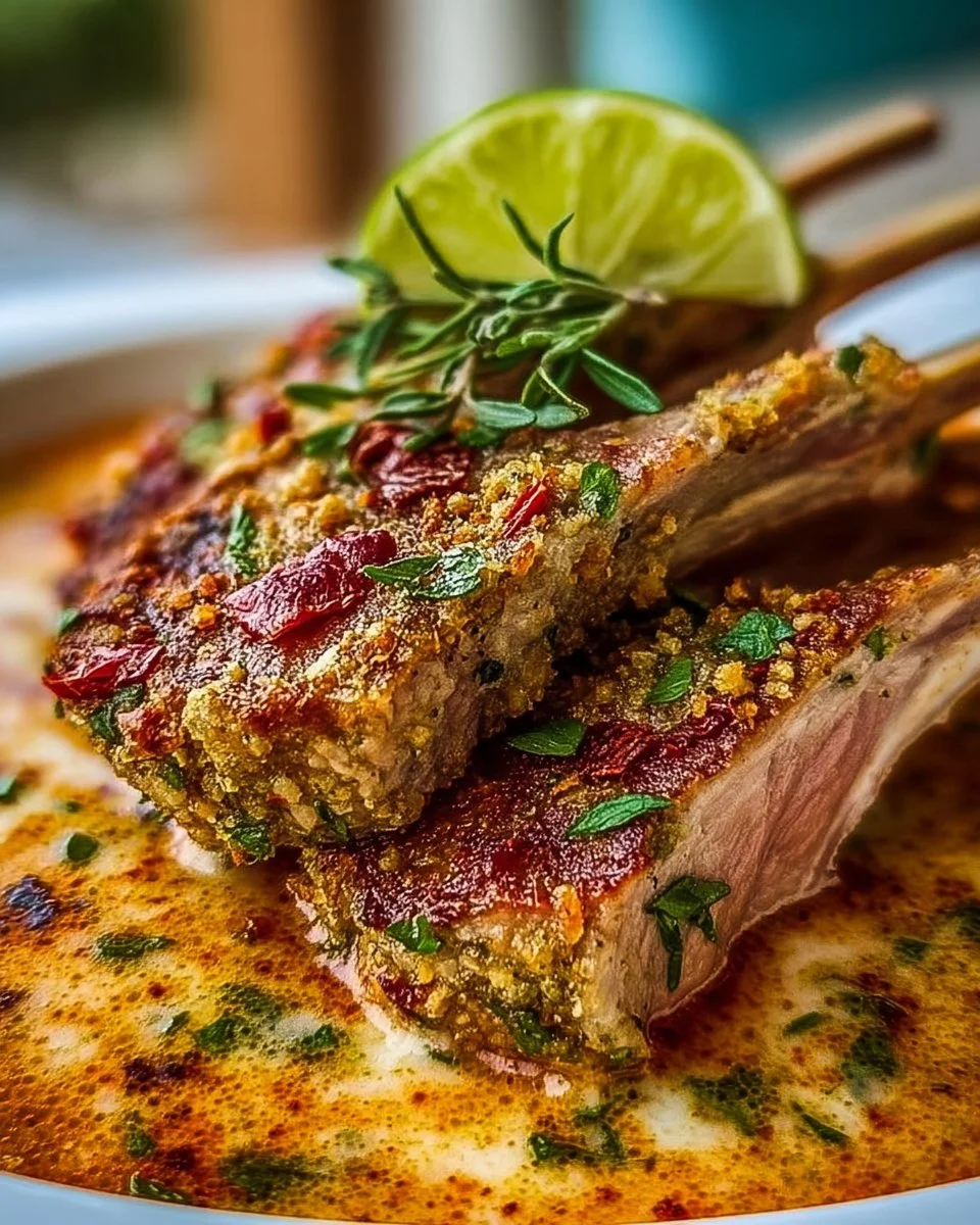 Pistachio-Crusted Rack of Lamb