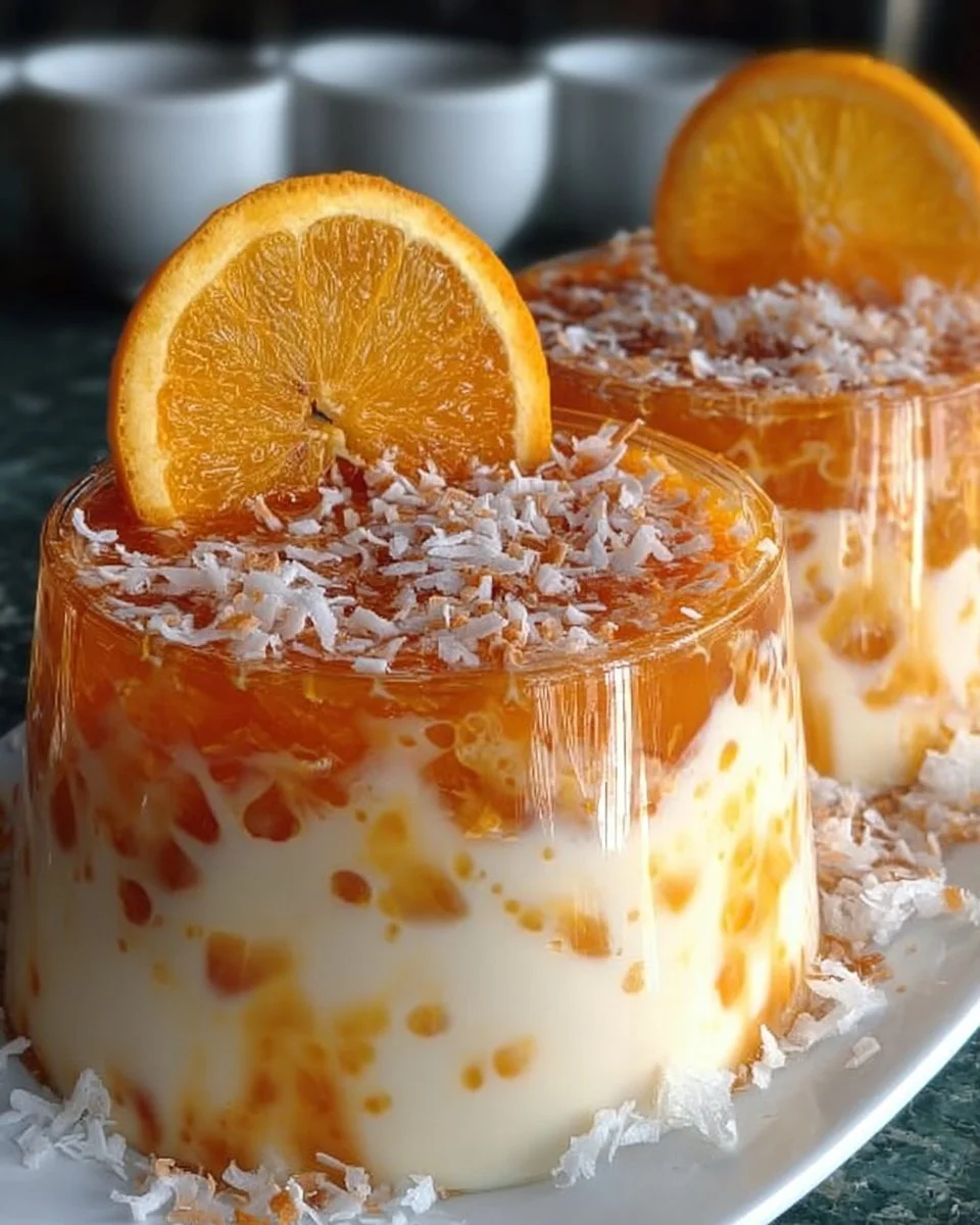 Refreshing Coconut Orange Glow – Easy Creamy Citrus Dessert Recipe
