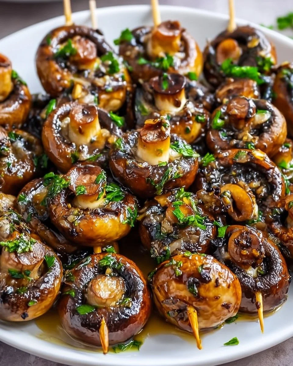 Sautéed Grilled Garlic Mushrooms