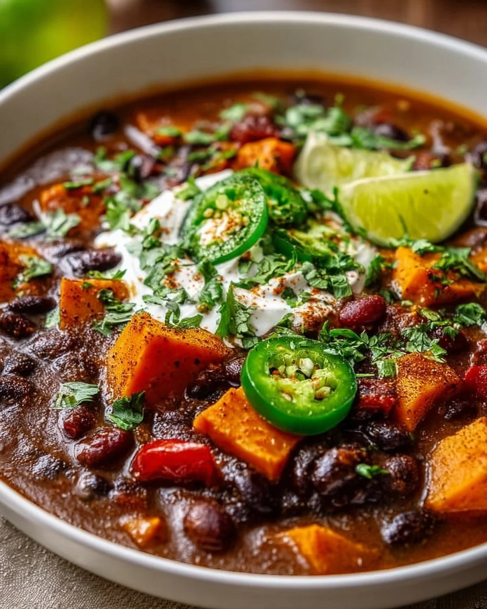 Smoky Black Bean Sweet Potato