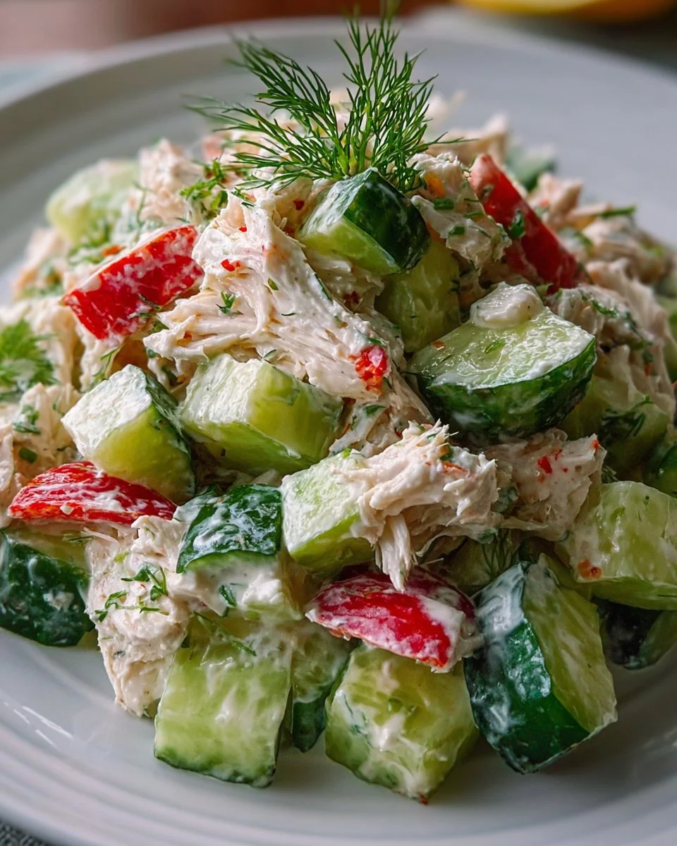 Chilled Cucumber Crab Salad