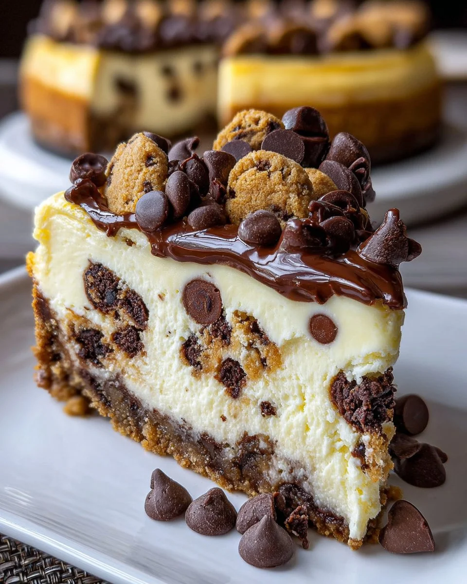 Chocolate Chip Cookie Dough Cheesecake