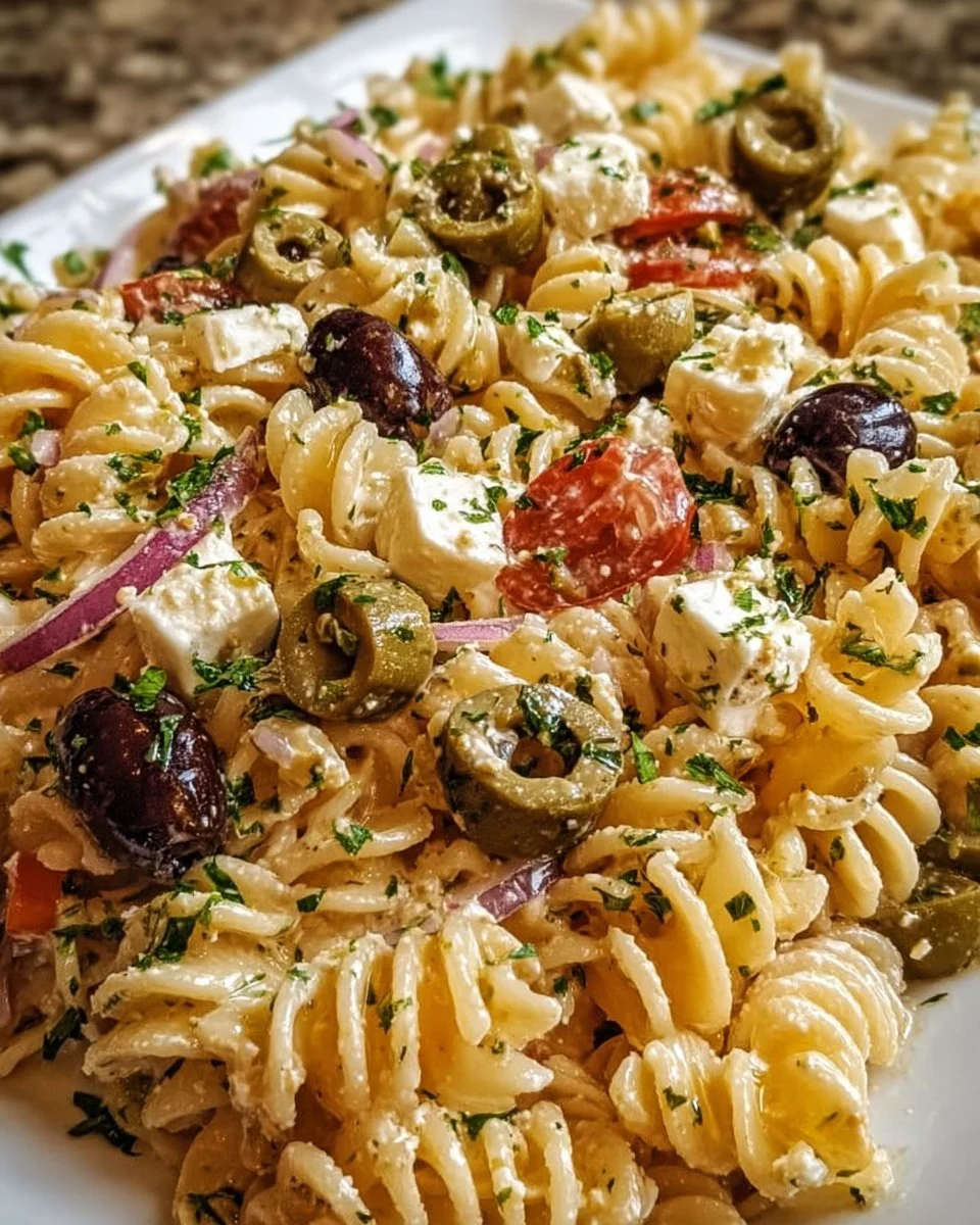 Dirty Martini Pasta Salad