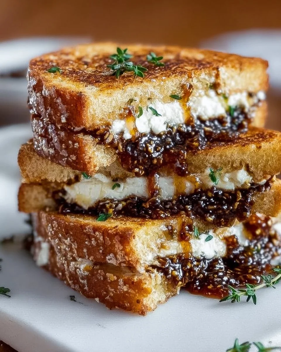 Grilled Fig Jam Sandwich Melt