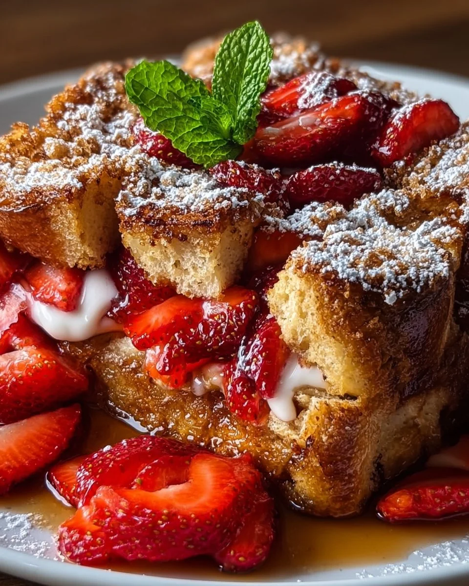 Strawberry French Toast Casserole
