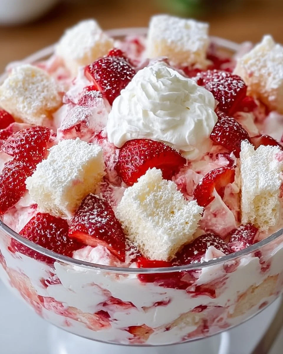 Strawberry Shortcake Fluff Salad