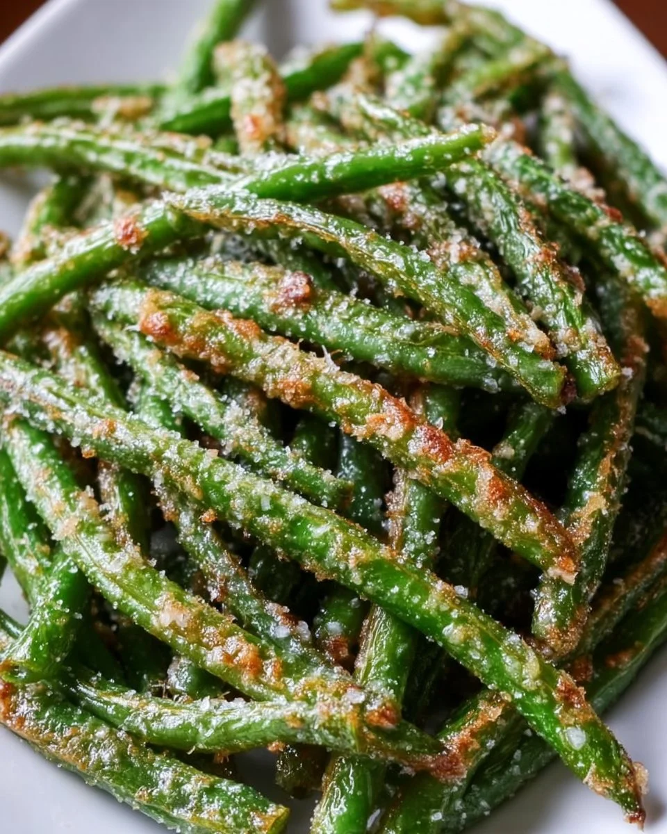 Air Fryer Parmesan Green Beans