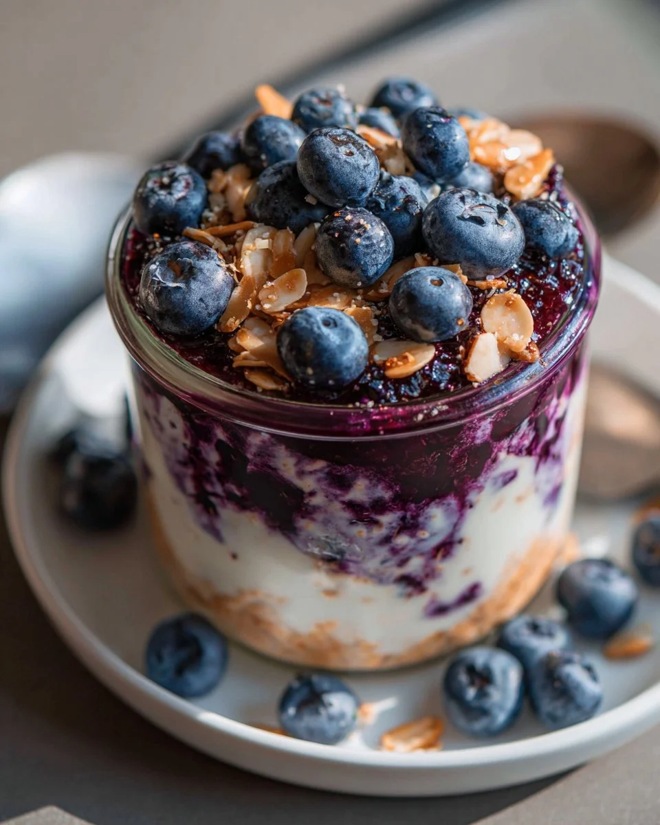 Blueberry Pie Overnight Oats