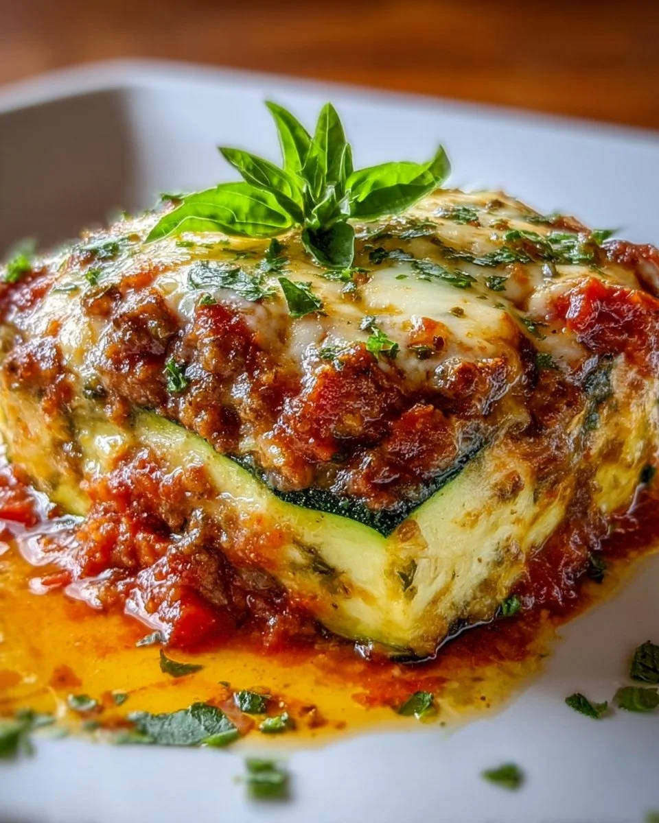 Cheesy Baked Zucchini Lasagna