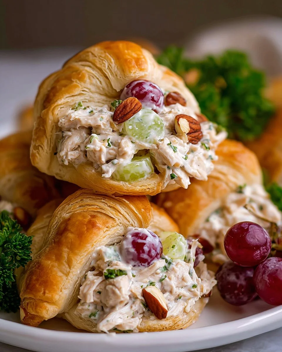 Crispy Easter Chicken Salad Crescent Rolls