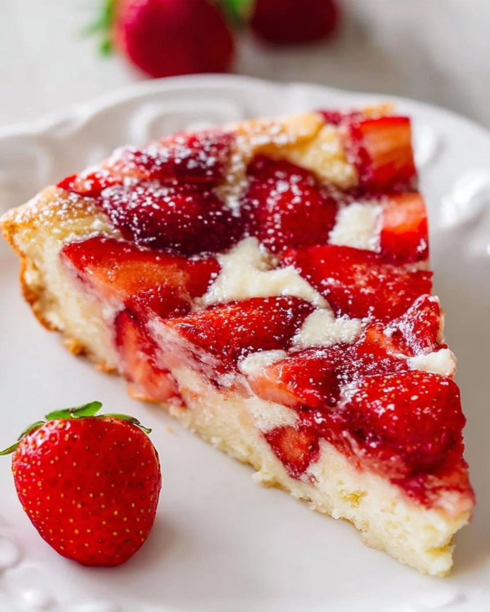 Crustless Strawberry Pie