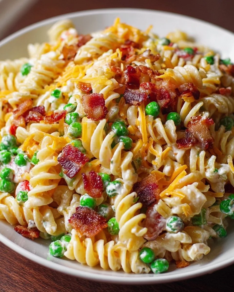 Easy Bacon Ranch Pasta Salad