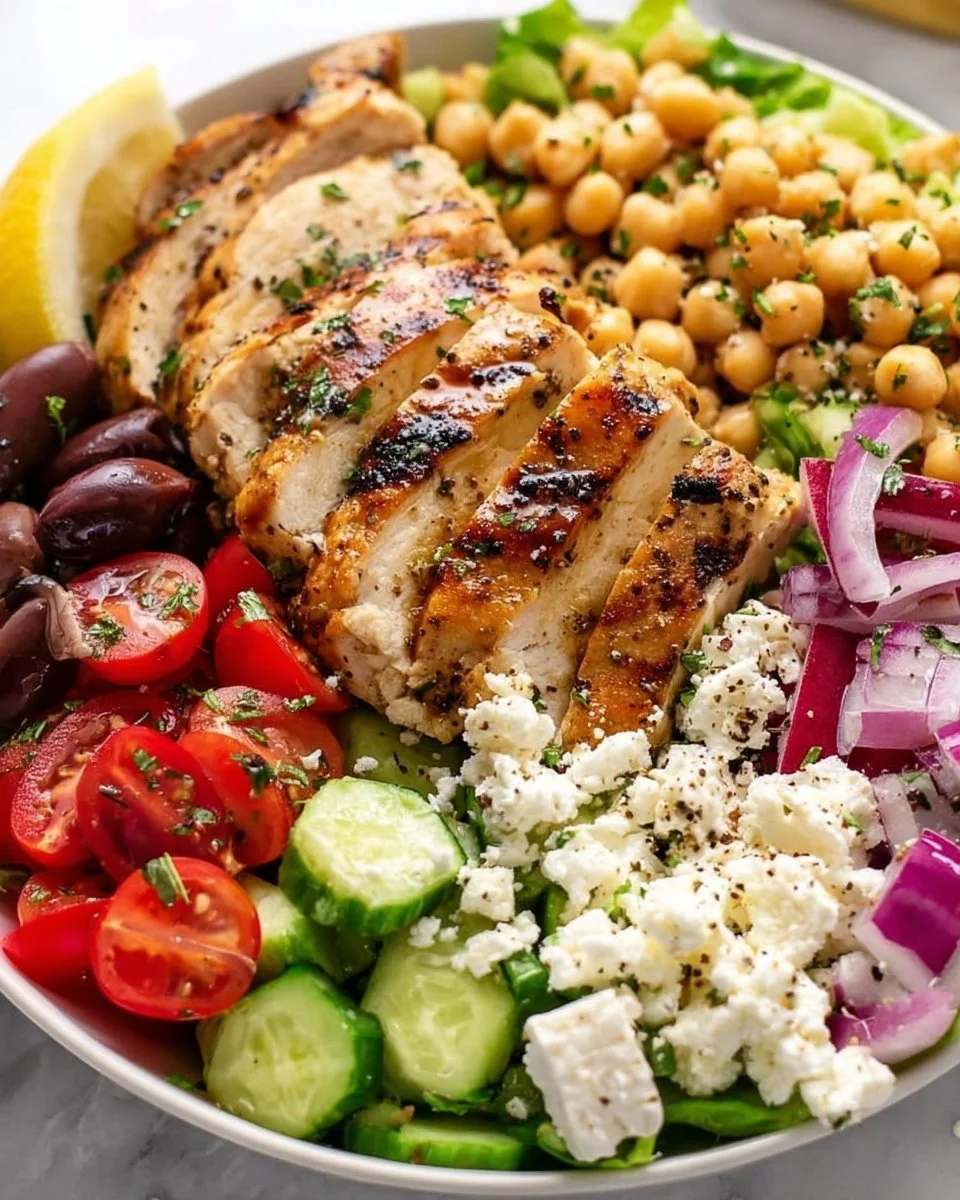 Easy Greek Chicken Bowls