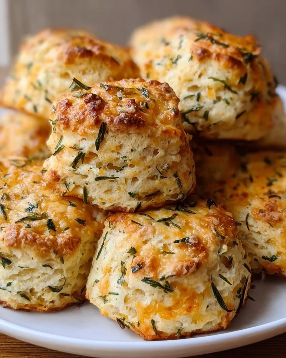 Garlic and Herb Sourdough Biscuits