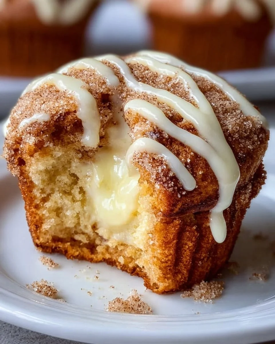 Gooey Cinnamon Cream Cheese Muffins