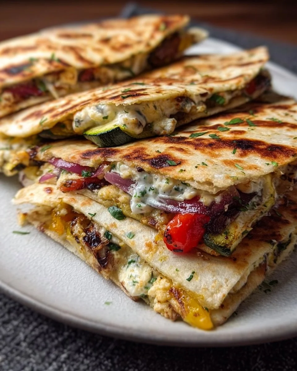 Mediterranean Quesadillas