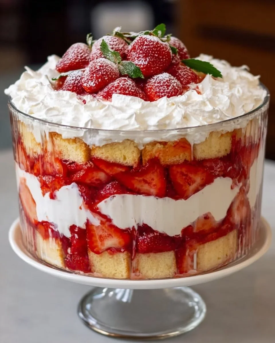 Strawberry Shortcake Trifle
