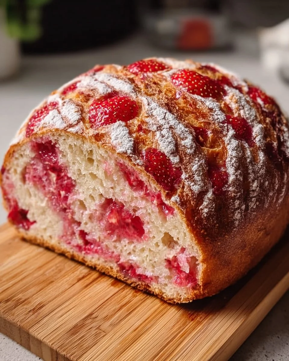 Strawberry Sourdough Bread