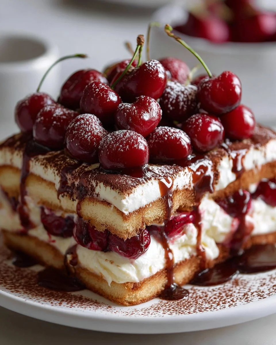 Cherry Amaretto Tiramisu
