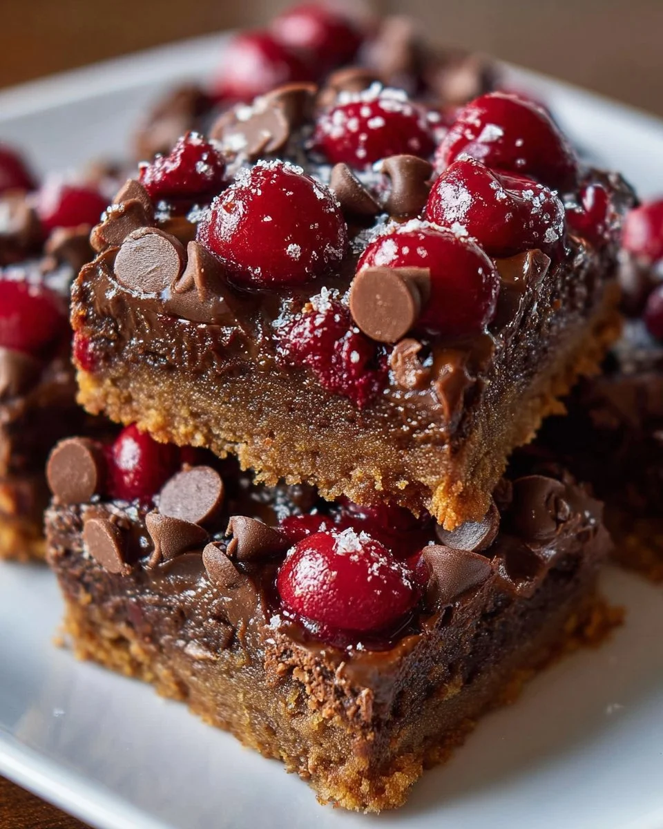 Chocolate Cherry Dessert Squares