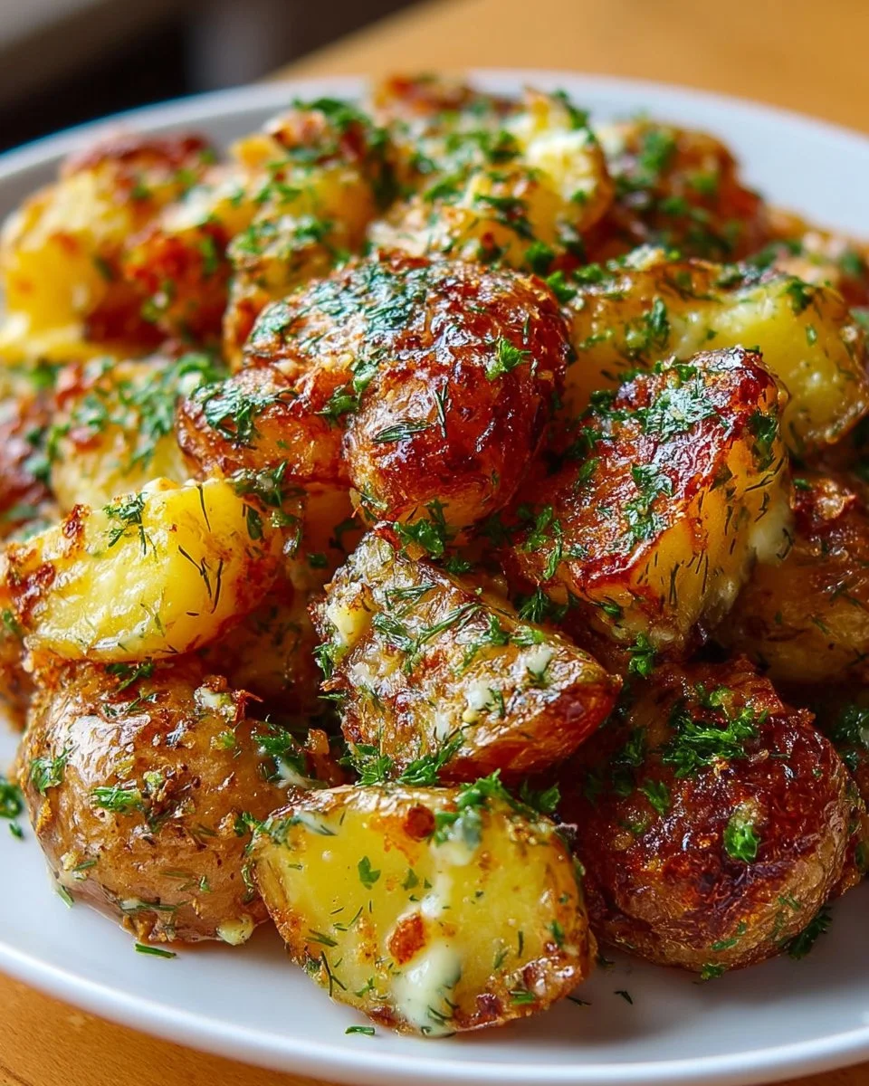 Crispy Smashed Potato Salad