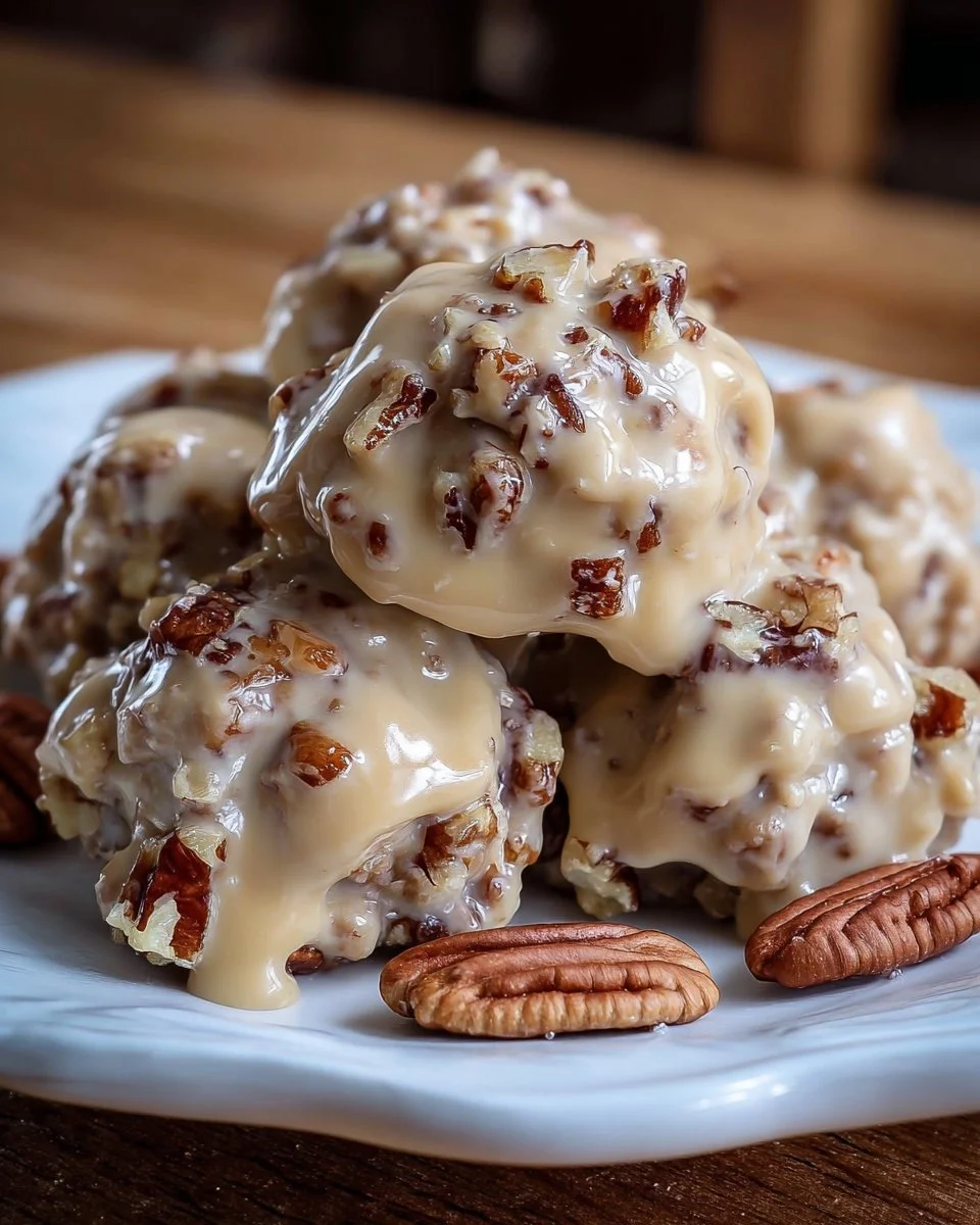 Easy Vanilla Pecan Pralines
