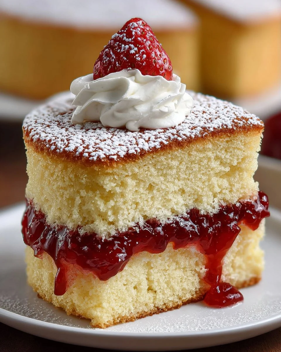 Fluffy Vanilla Sponge Cake