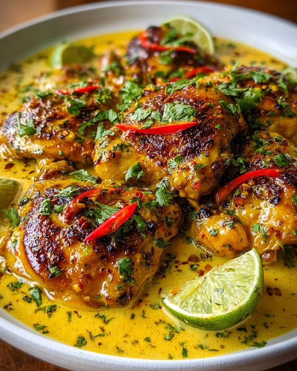 Peruvian Chicken with Yellow Chili and Coconut Milk