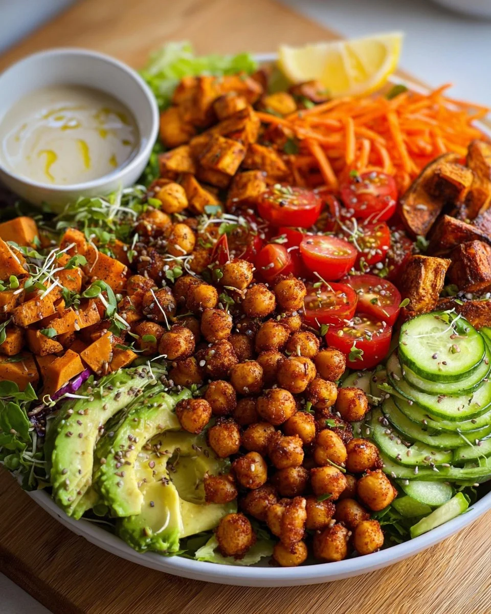 Roasted Chickpea Salad Bowl