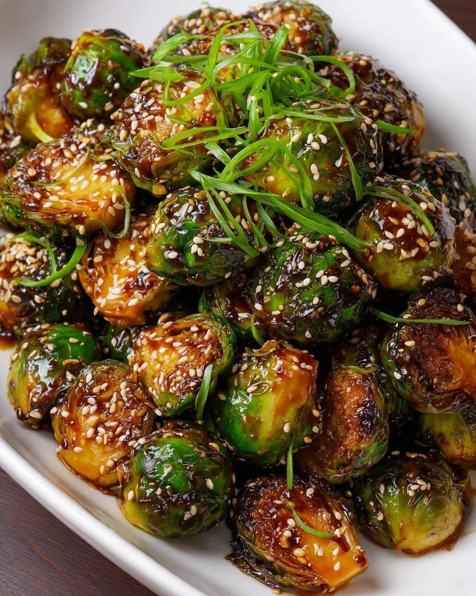 Teriyaki Glazed Brussels Sprouts
