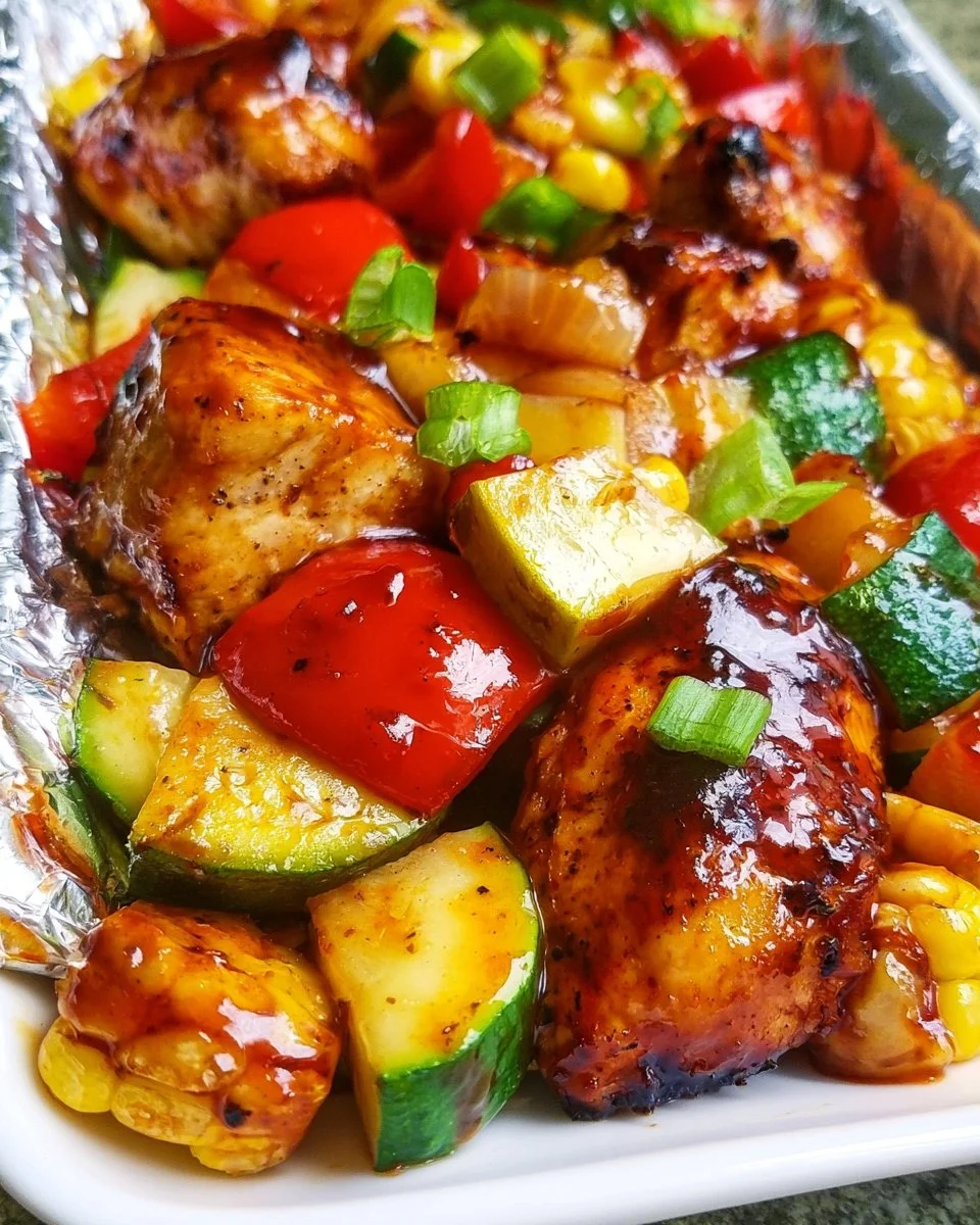 BBQ Chicken Foil Pack Meal