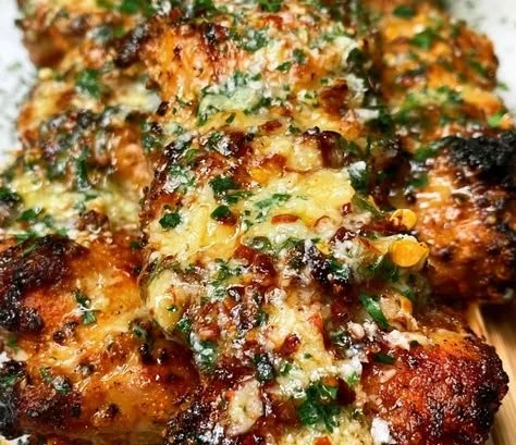 Garlic Parmesan Chicken Skewers