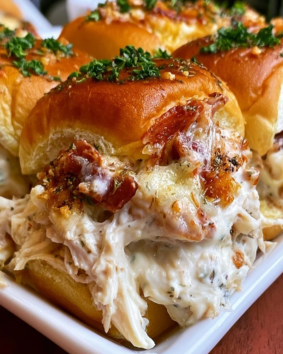 Garlic Parmesan Chicken Sliders