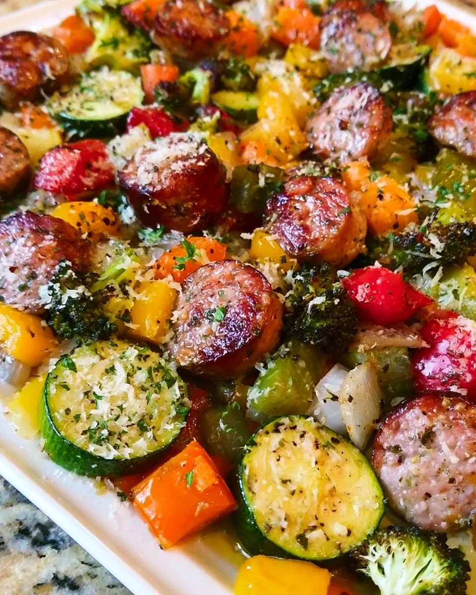 Healthy Turkey Sausage with Vegetables